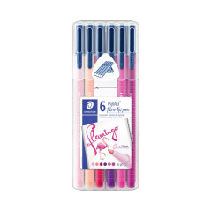 ESTUCHE 6 ROTULADORES STAEDTLER TRIPLUS COLOURS 323 MY FLAMINGO