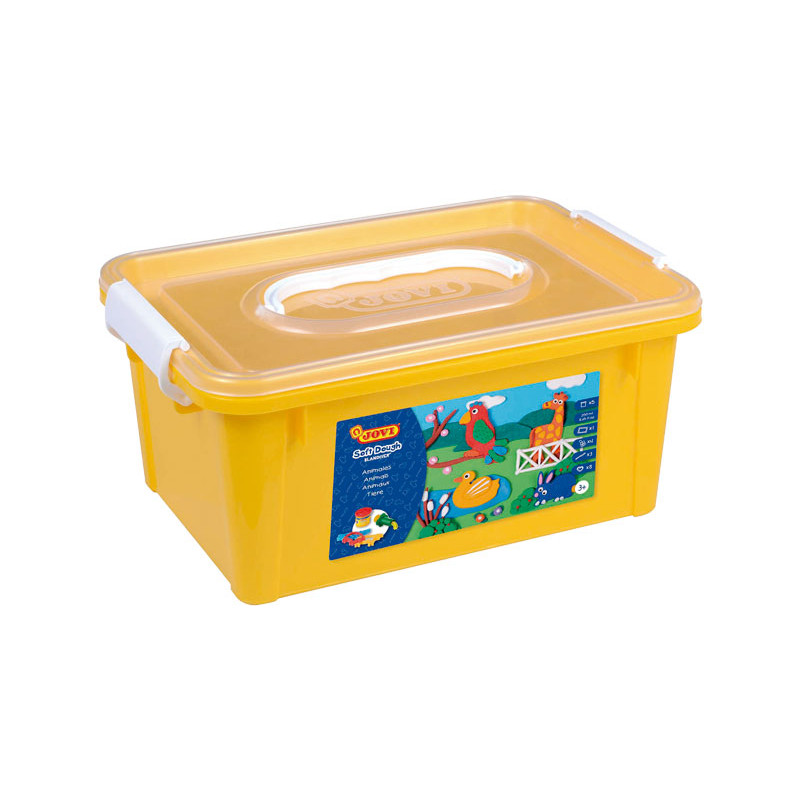 CAJA 5 BOTES PLASTILINA JOVI SOFT DOUGH BLANDIVER + ACCESORIOS ANIMALES